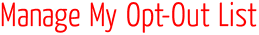 Manage My Optout List